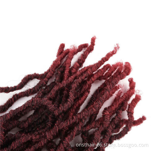 MYZYR Twist Crochet Hair Afro Kinky Curly 18 Inch Ombre Brown Long Synthetic Hair Crochet Braids Natural Hair Extensions